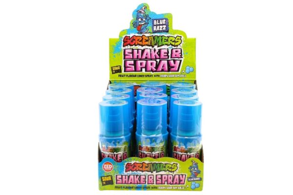 SCREAMERS SHAKE e SPRAY DOLCE BLU RAZZ SENZA GLUTINE
